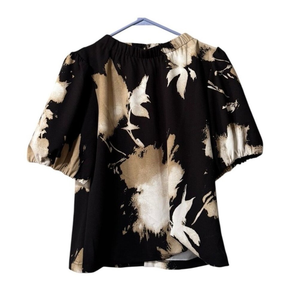 Melloday Womens Shirt Size XS Floral Polyester Blend Office Business Casual City